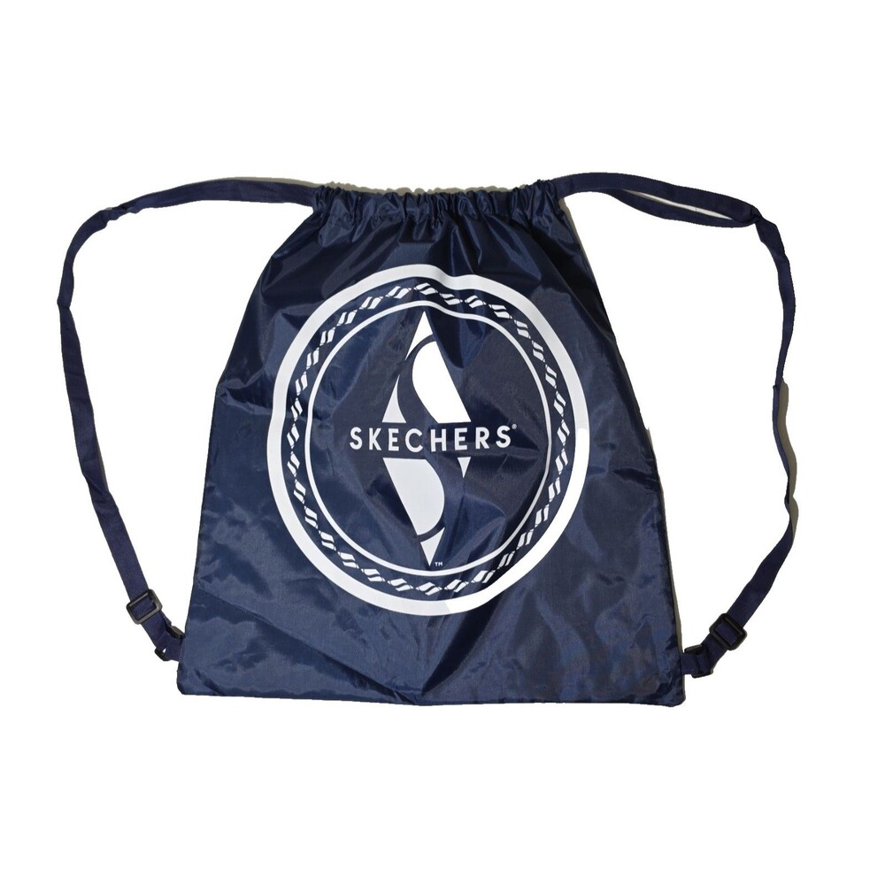 Skechers Navy Blue Nylon Drawstring Bag - Backpack – Travel - Gym Bag - New